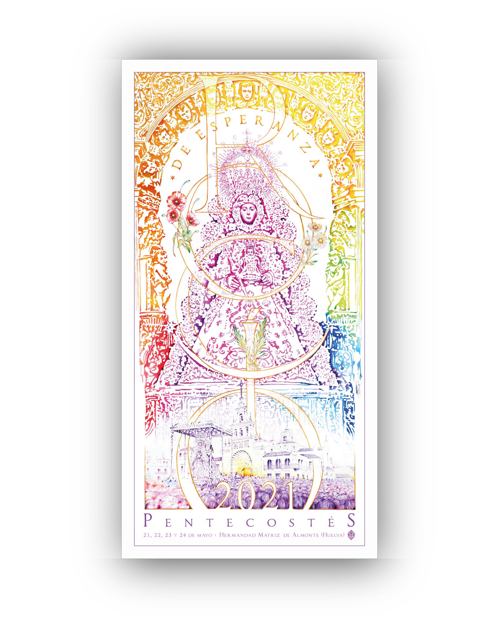 El cartel que anuncia el Rocío de 2021