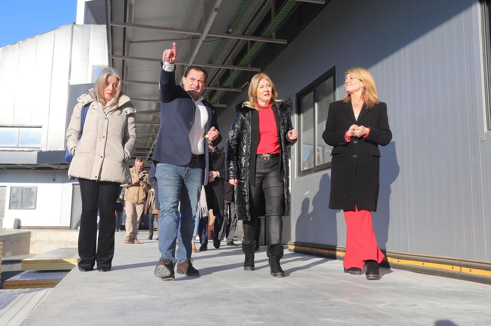 Imágenes de la visita a las instalaciones de la Ciudad del Marisco del Puerto de Huelva