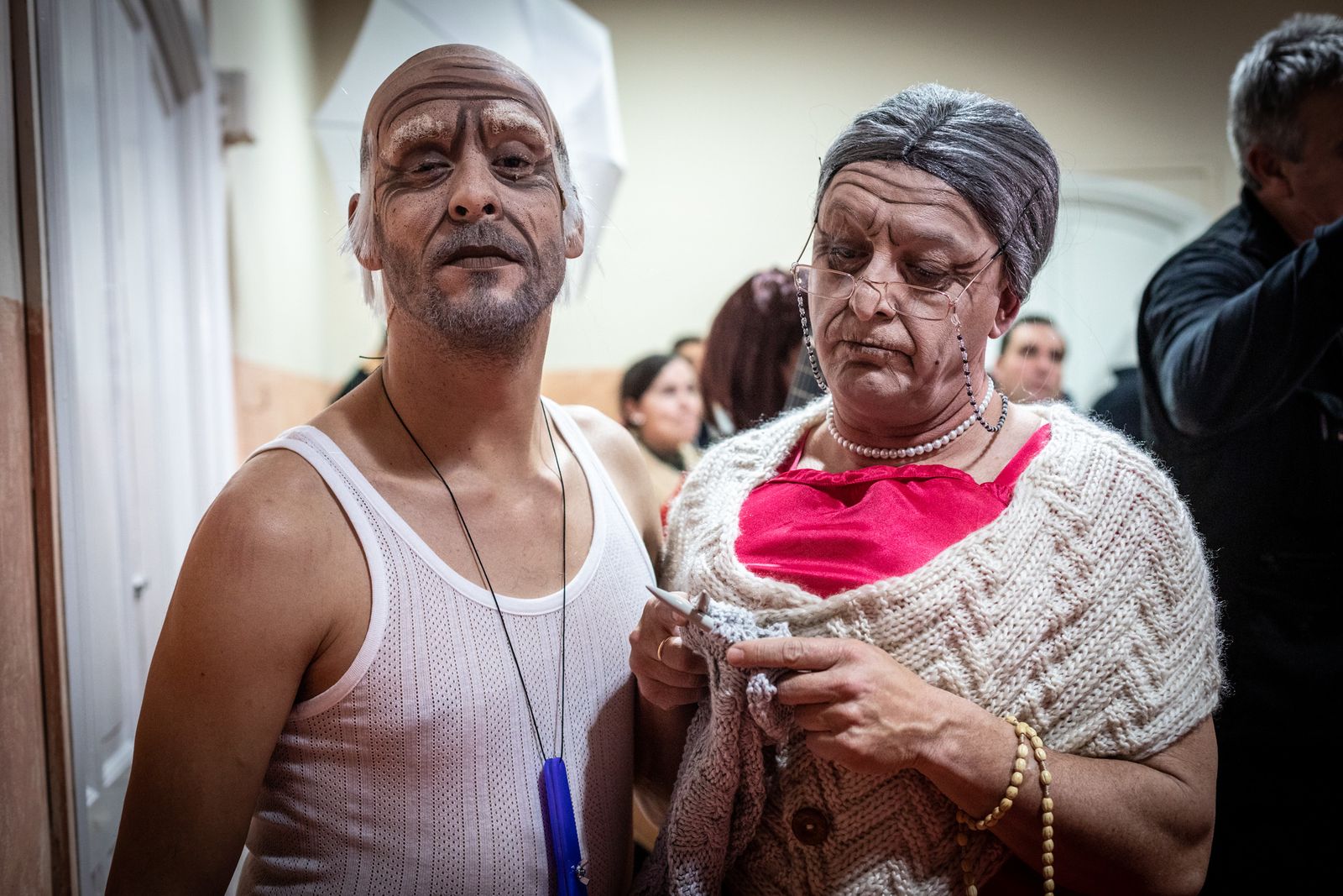 Ambiente en la trasera del Falla durante sexta función clasificatoria del COAC 2019