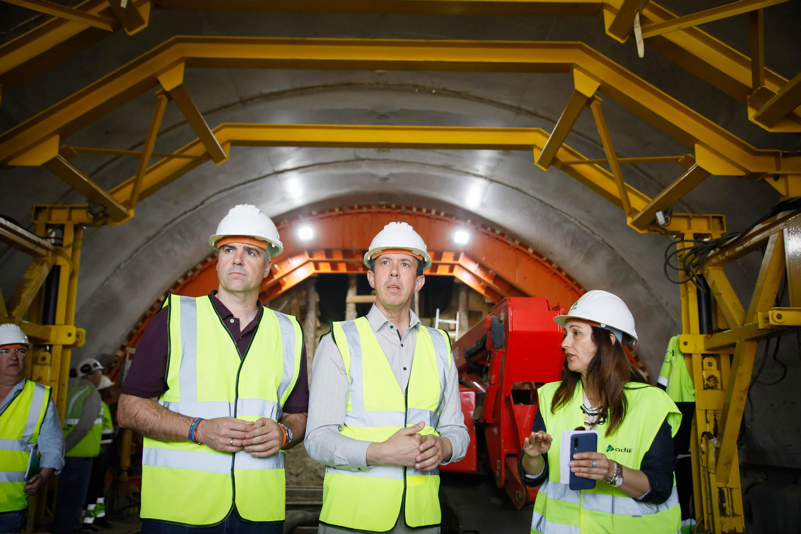 Así están las obras del túnel de Viator en la línea de alta velocidad de Adif, en imágenes
