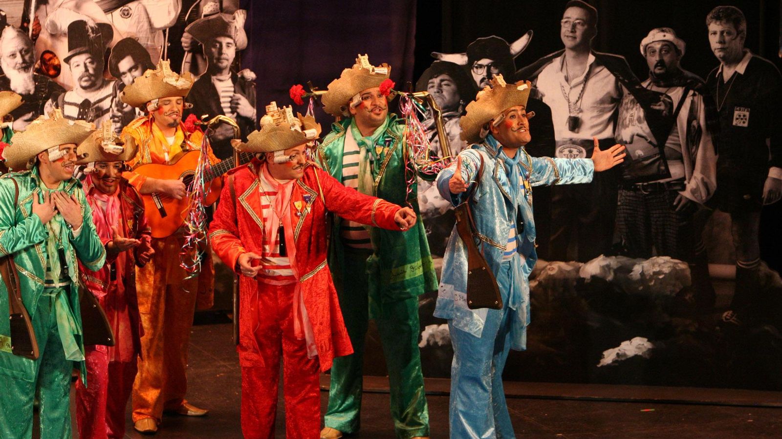 La comparsa 'Los héroes del 3x4', de 2008.