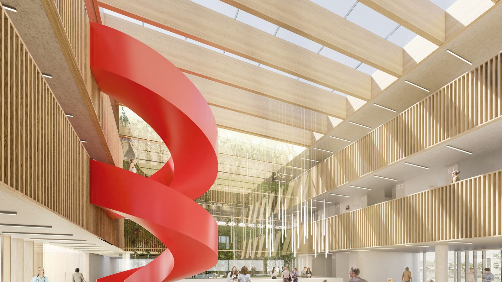 Vista interior del hospital en Estonia