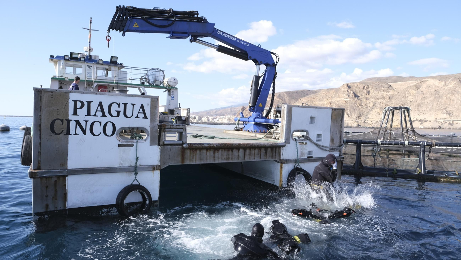 La piscifactoría de El Cañarete, en imágenes