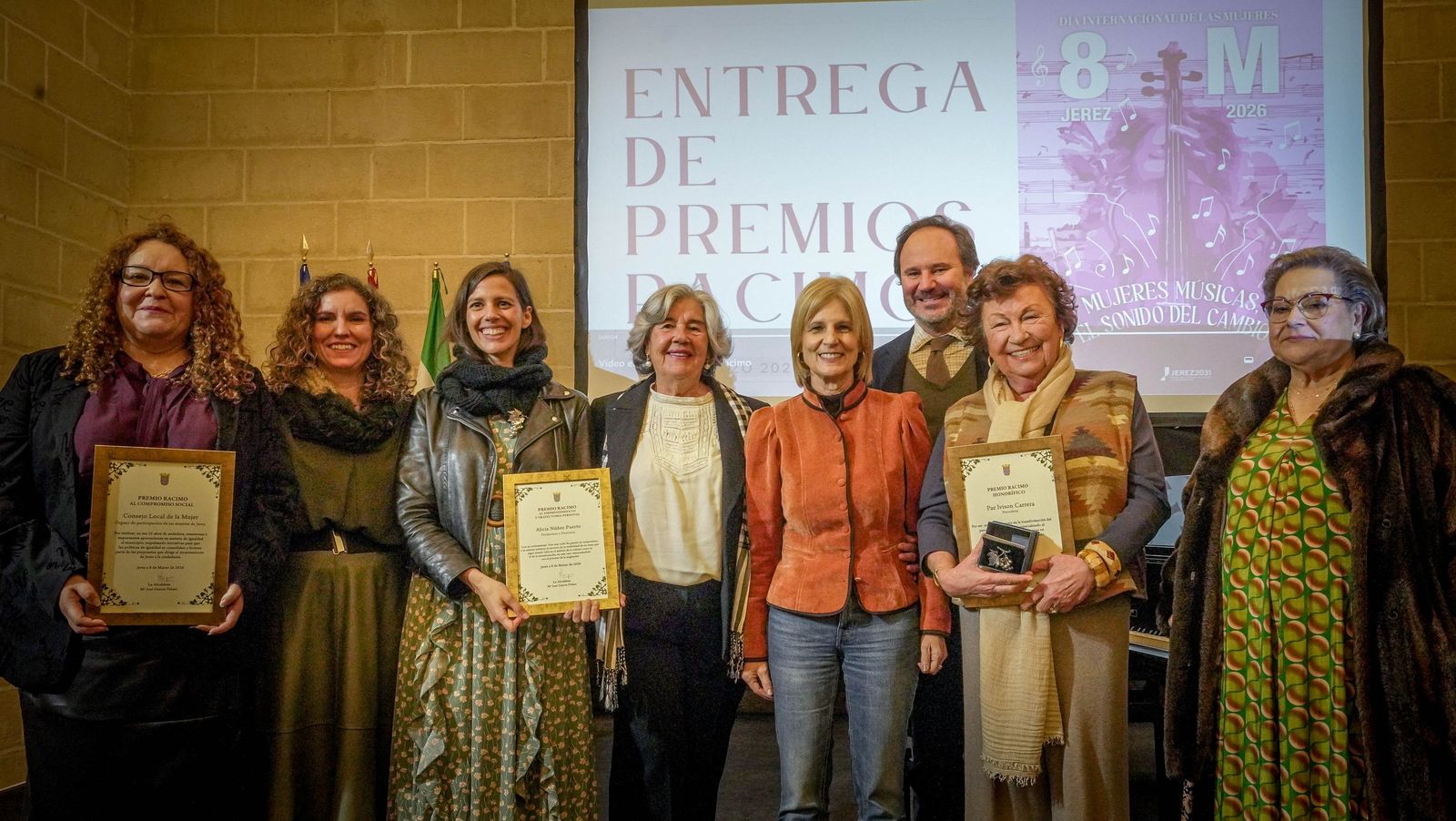 Imágenes de la entrega de los Premios Racimo en Jerez