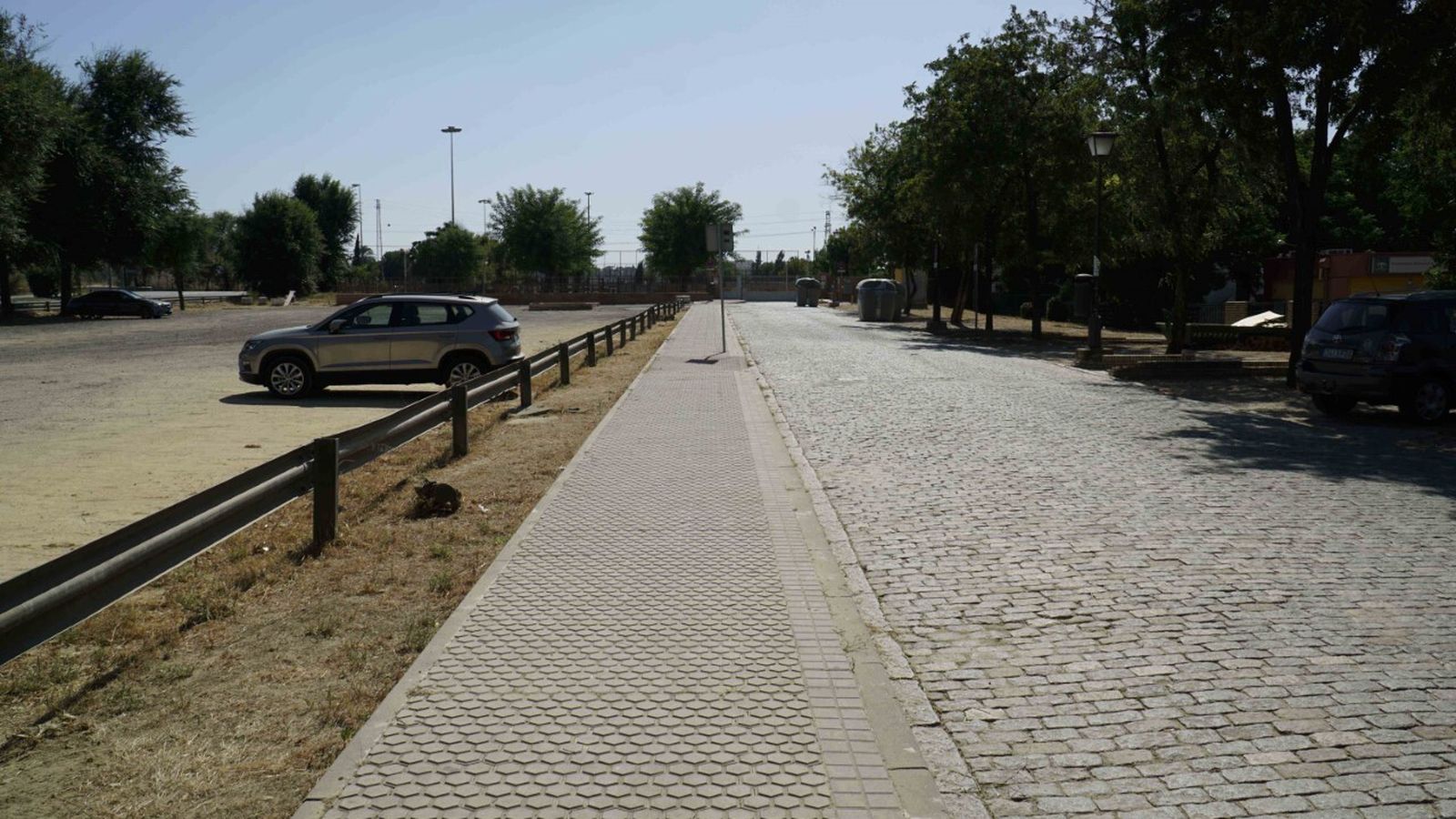 Otra perspectiva de la zona sobre la que se va a actuar.