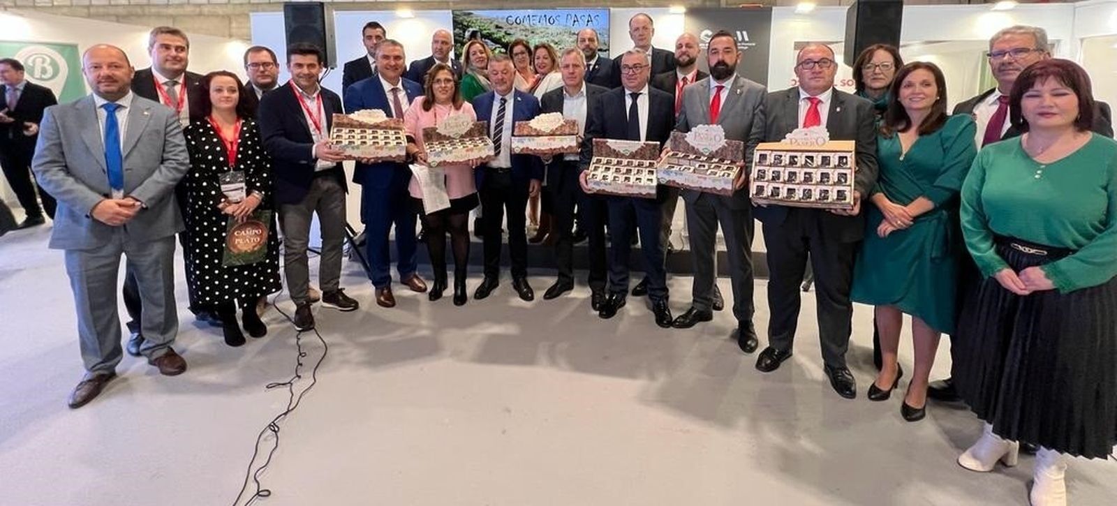 Cierre de la campaña 'Comemos Pasas de la Axarquía' en Fitur.