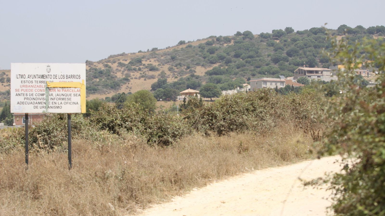 La zona del Cerro Marcelo, donde se concentra la principal bolsa de vivienda irregular en Los Barrios.