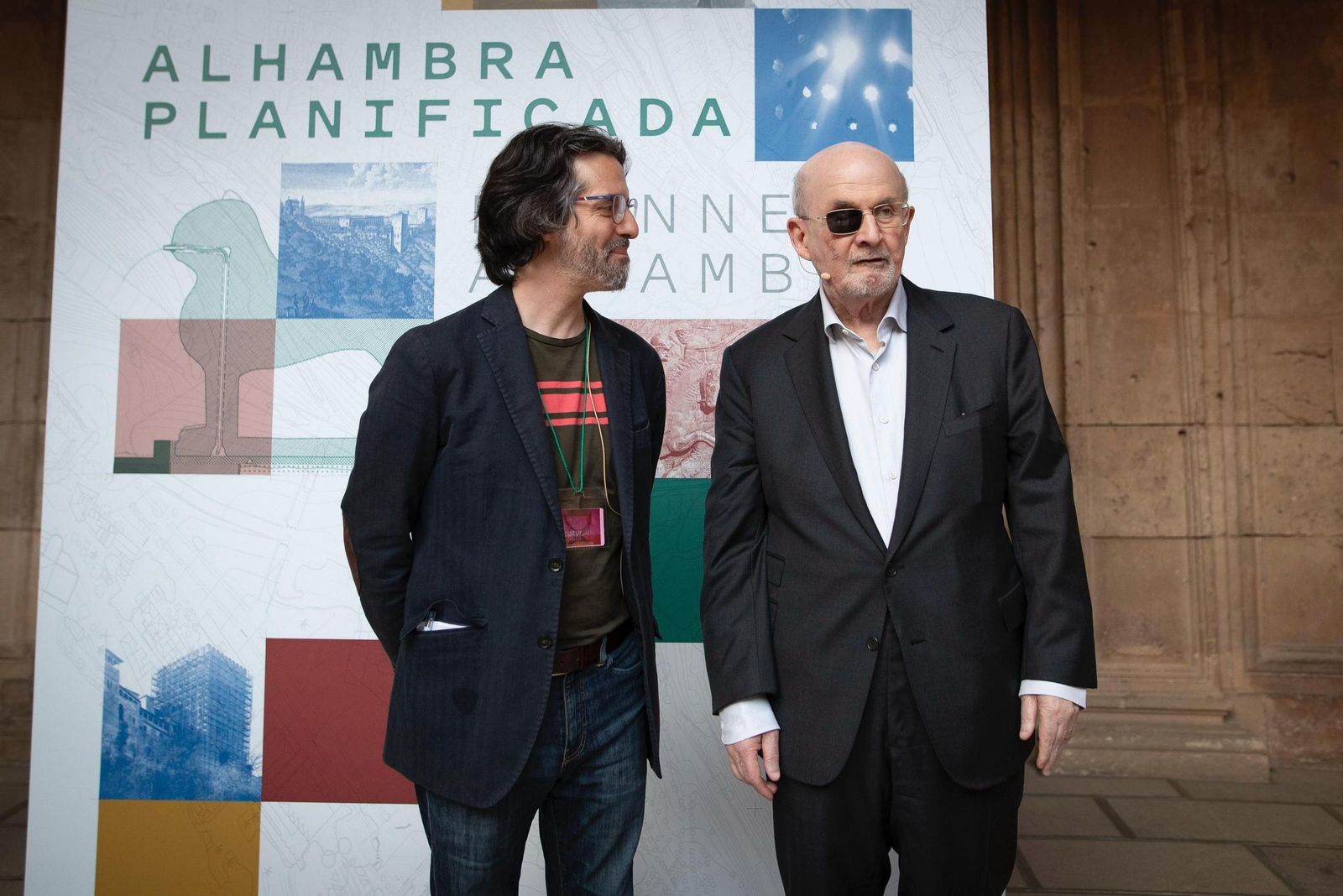 Salman Rushdie inaugura cultur_ALH en el Palacio de Carlos V de Granada: las imágenes
