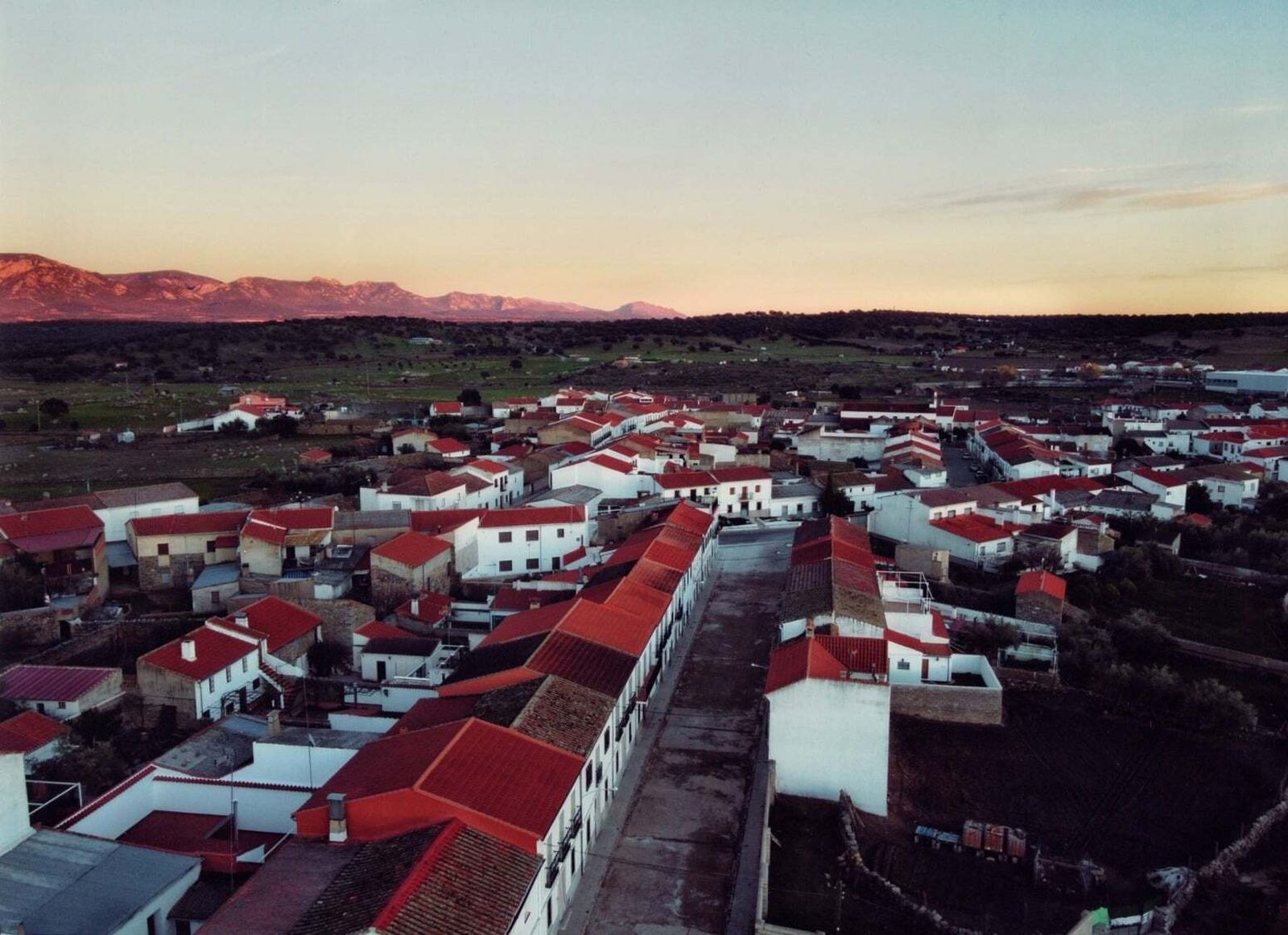 Vista aérea del casco urbano de Conquista.
