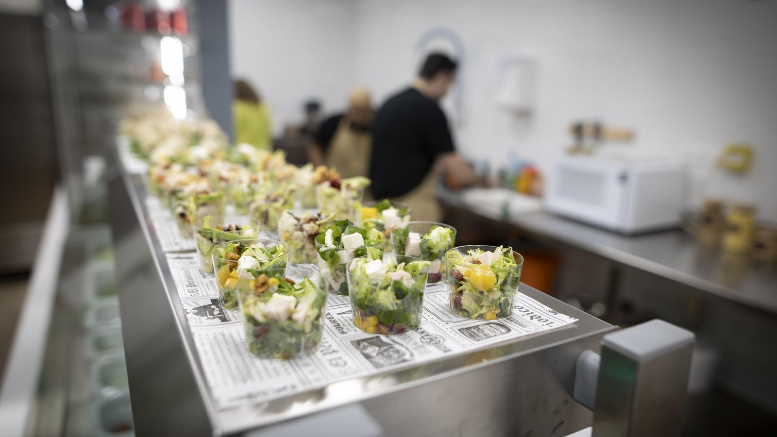 Todas las ensaladas y los wraps son hechos al momento con un estilo cien por ciento casero y con productos naturales y frescos del día.