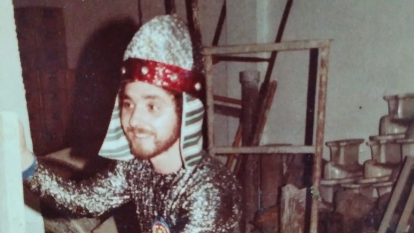 Selu Millán en su primera chirigota, 'Ali Babá y los 11 fenicios'.