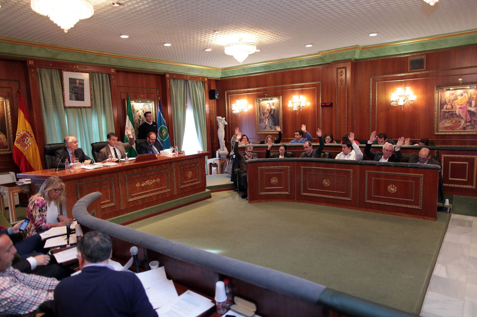 Un momento del Pleno municipal de Marbella.