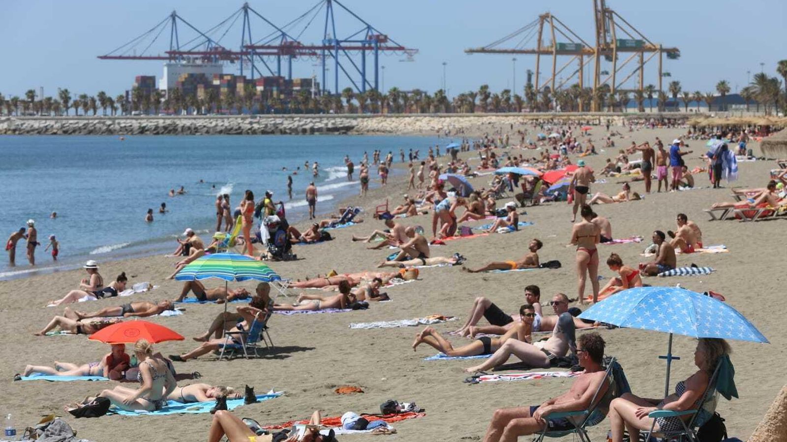 Playa de la Malagueta el pasado 23 de mayo.