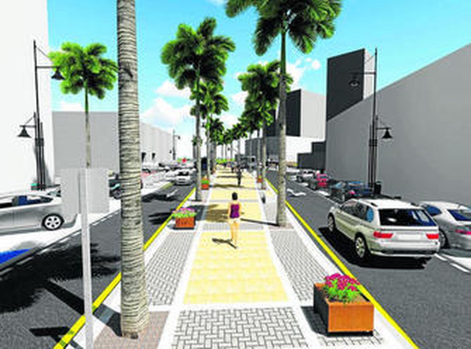 Recreación de la reforma de la avenida.