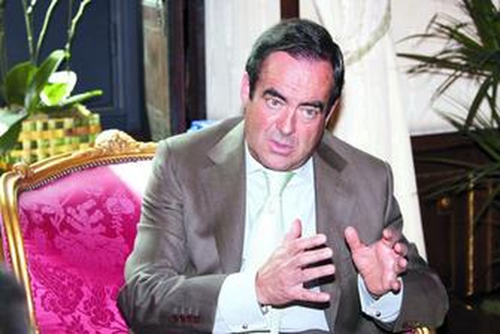 Bono, ayer en una entrevista en su despacho en la Cámara Baja.