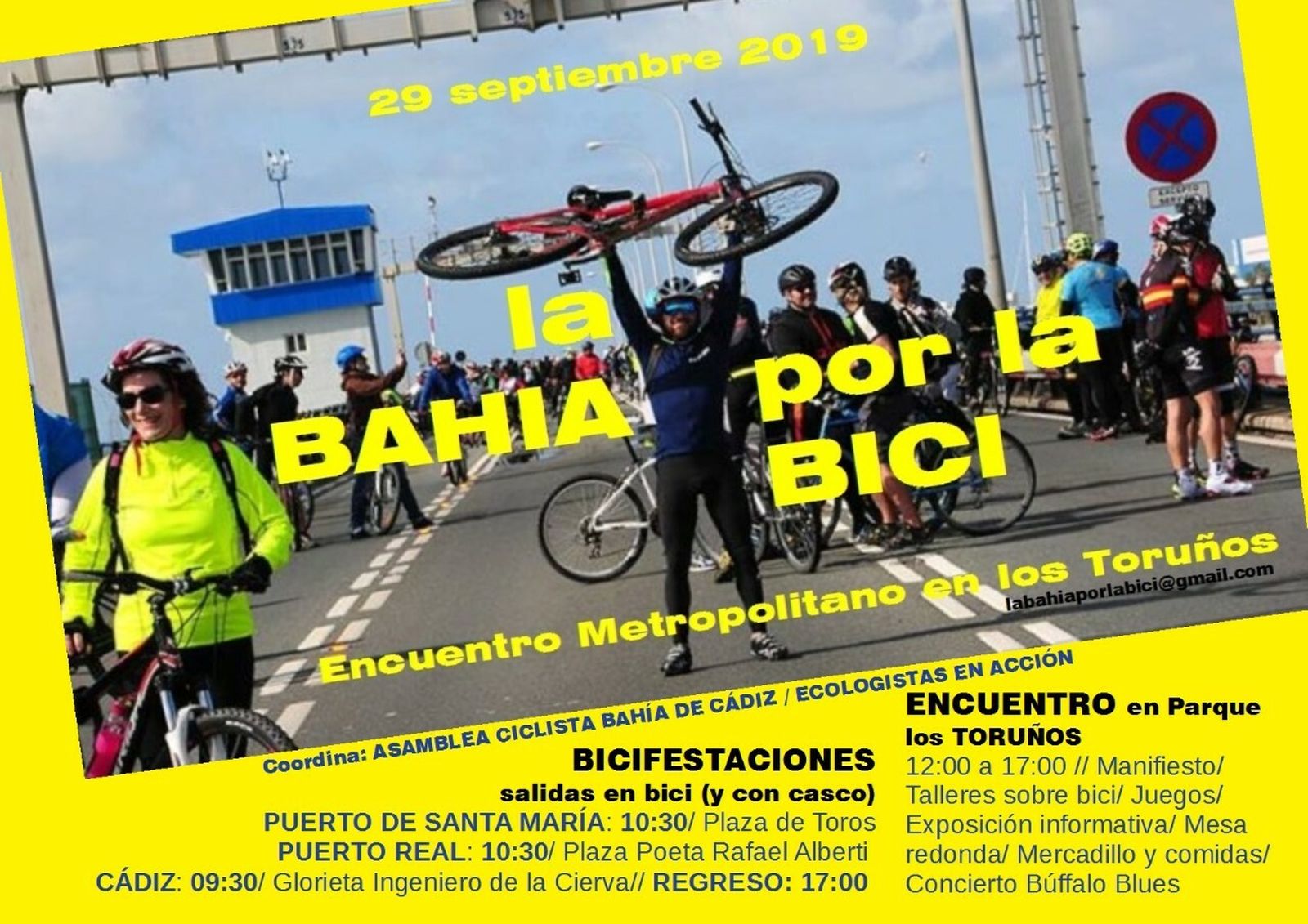 Cartel anunciador de la bicifestación