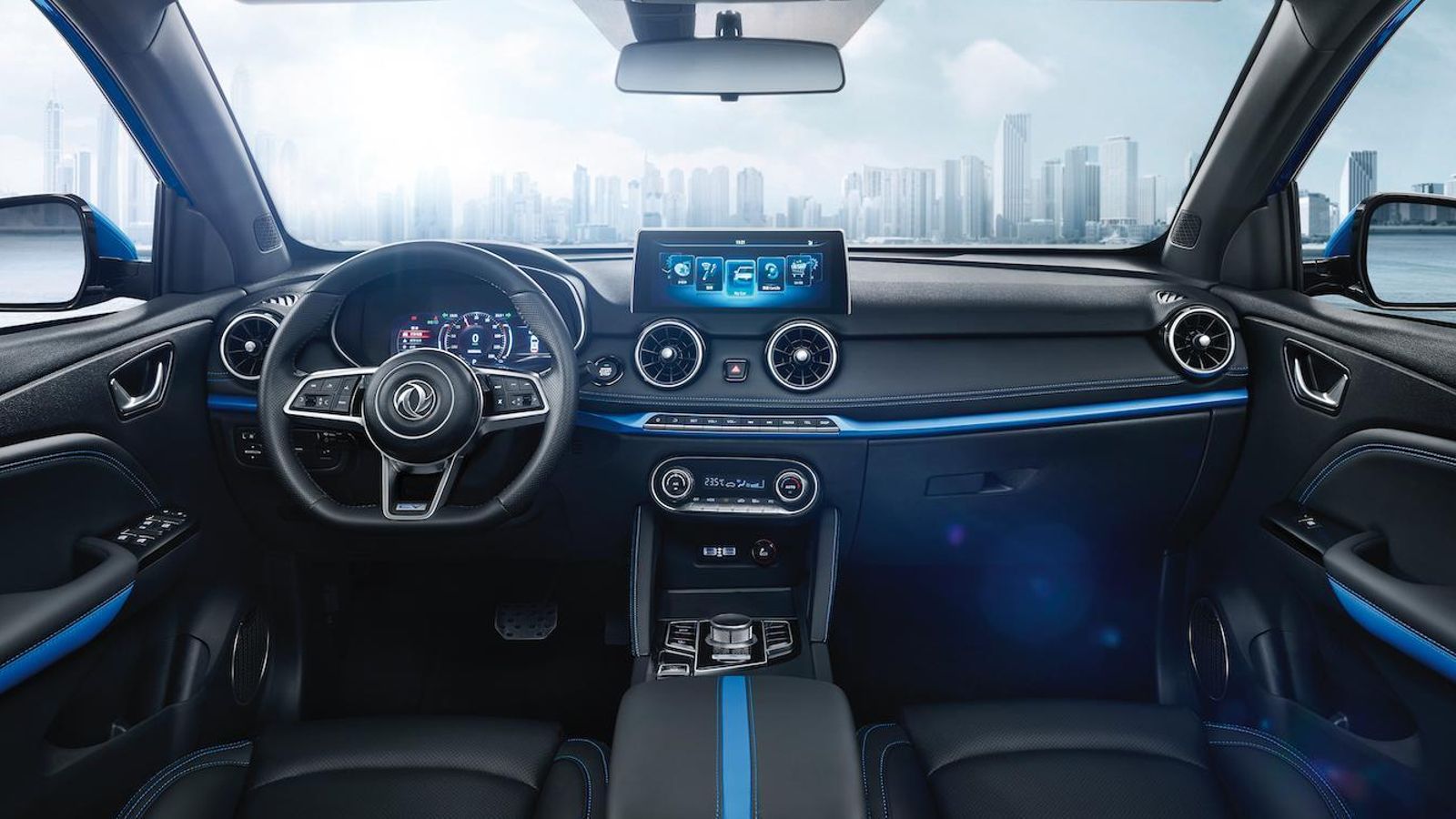 En el habitáculo destacan sus dos pantallas de 10,25": una para la instrumentación y otra para el sistema de infoentretenimiento.