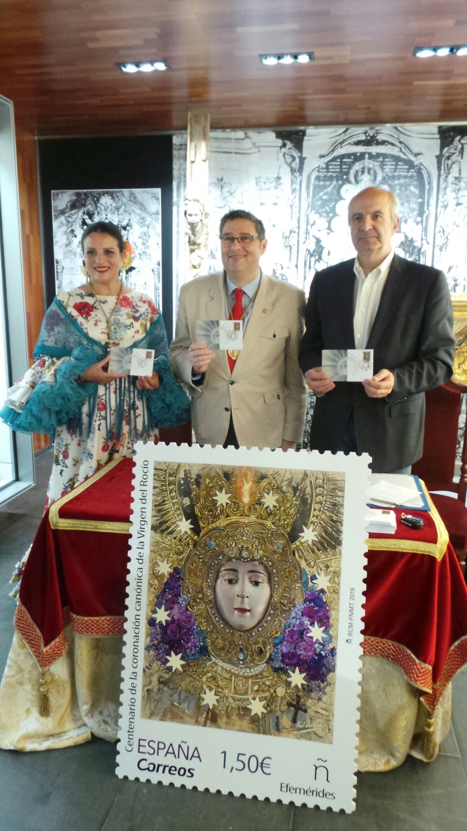 Un sello para conmemorar la coronación de la Virgen del Rocío