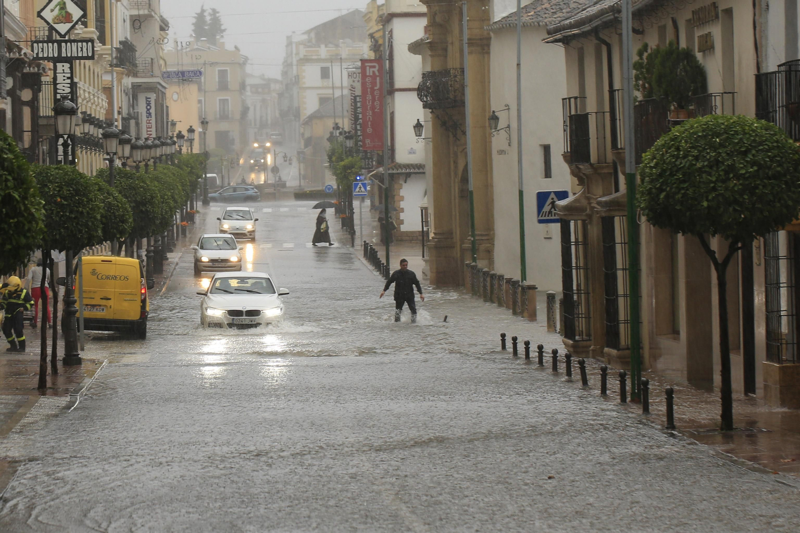 Las fotos de las inundaciones en Ronda