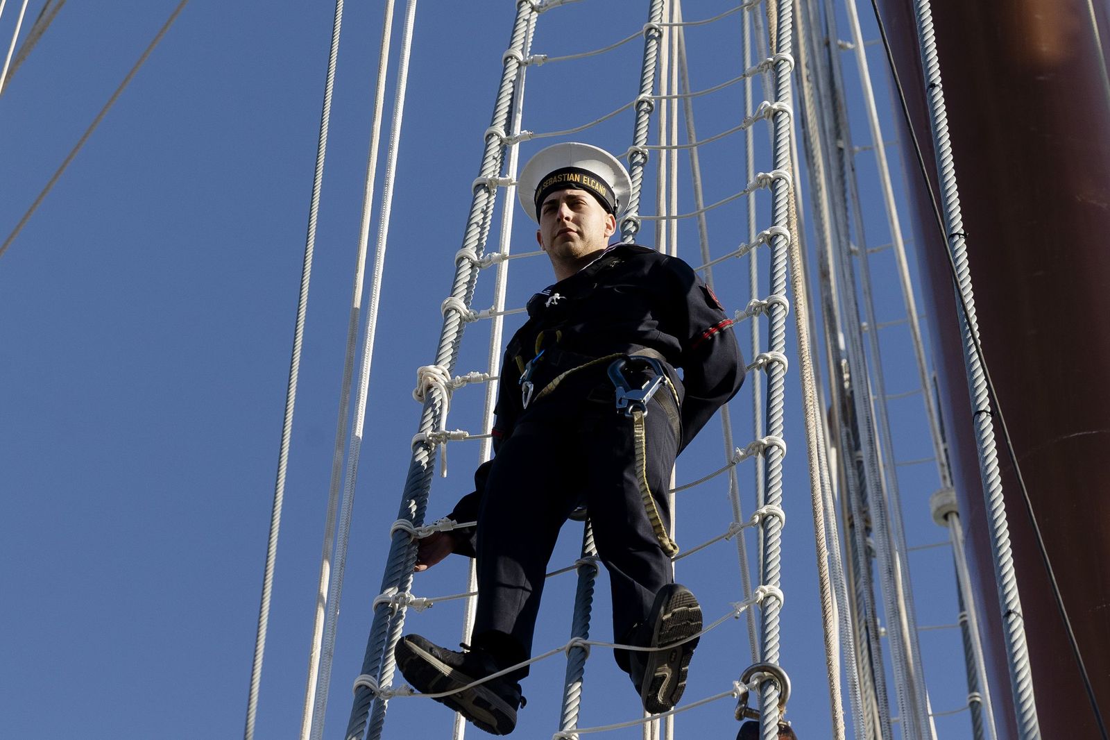 Las imágenes de la despedida del Juan Sebastián de Elcano