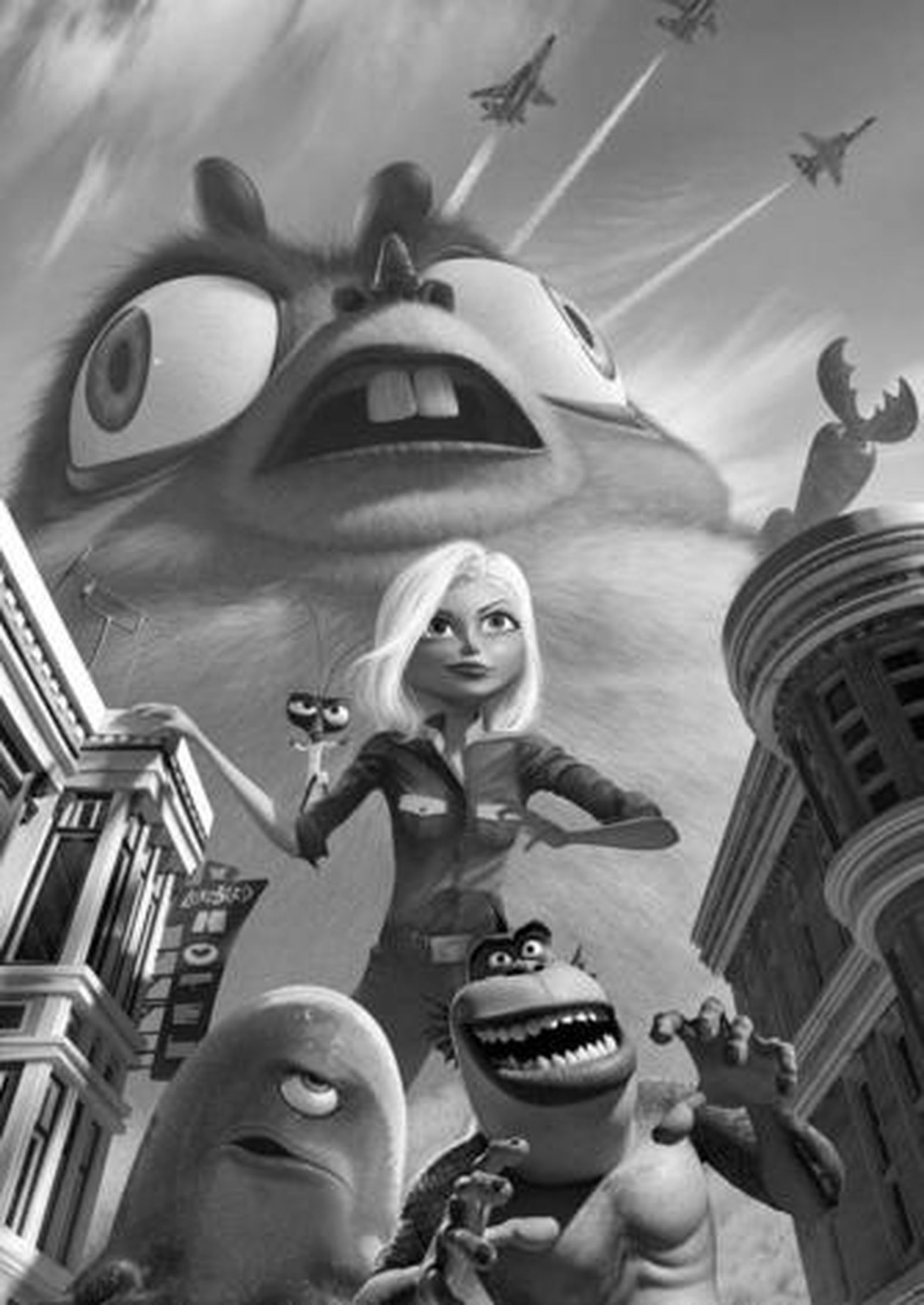 Fotograma de 'Monsters vs. Aliens', que llegará a las pantallas norteamericanas el próximo año.