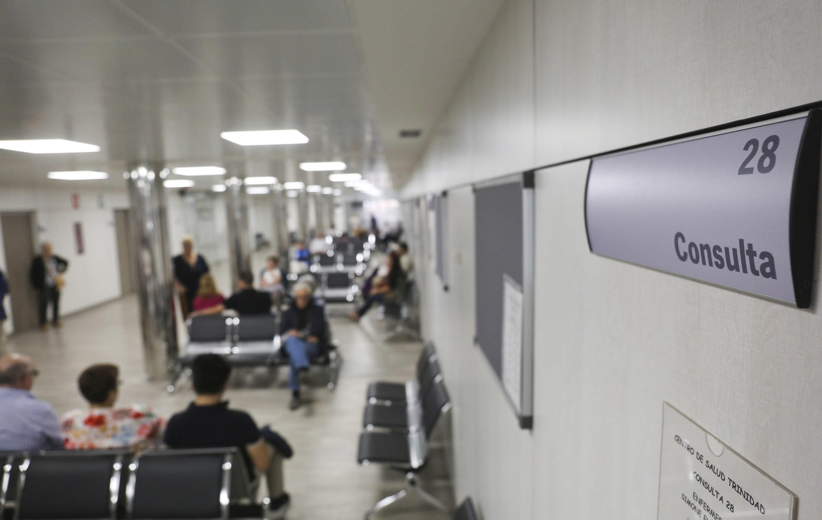 La sala de espera de un centro de salud en Andalucía.
