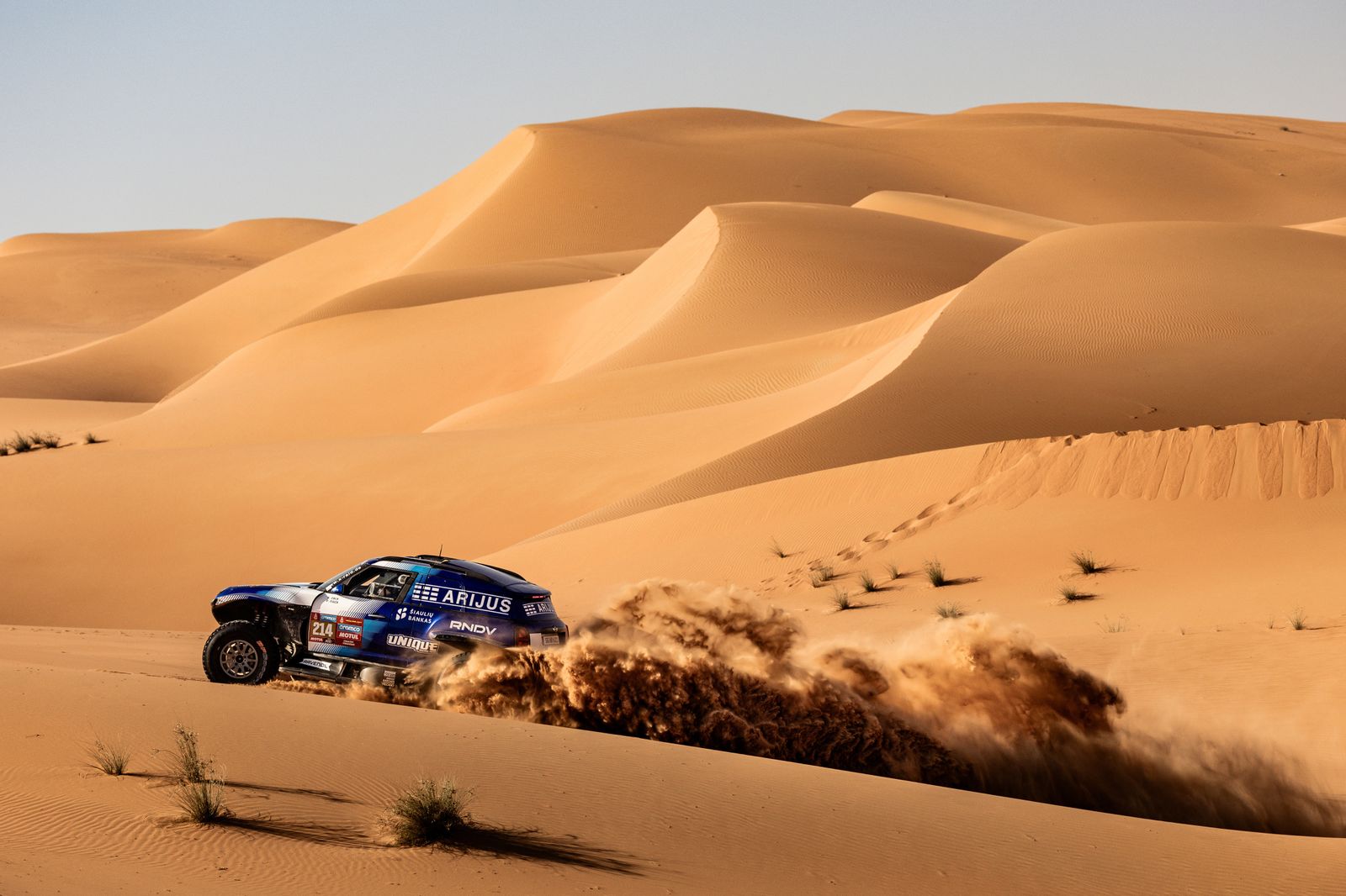 Las mejores fotos del Dakar por las dunas