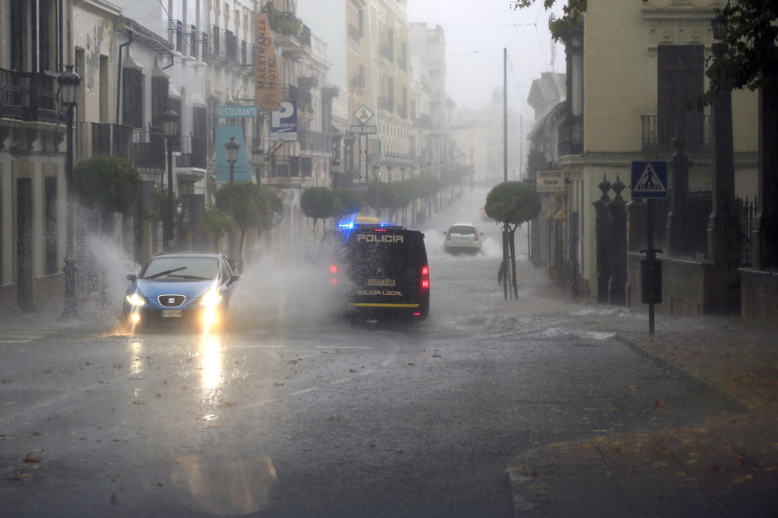 Las fotos de las inundaciones en Ronda
