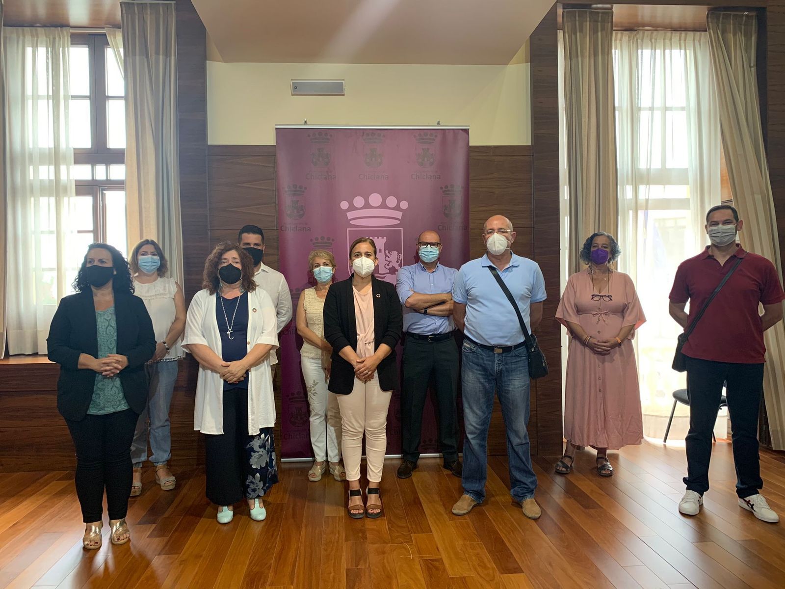 Comparecencia protagonizada este jueves en el Consistorio por representantes de todos los partidos de la Corporación y el gobierno local, junto a vecinos afectados.