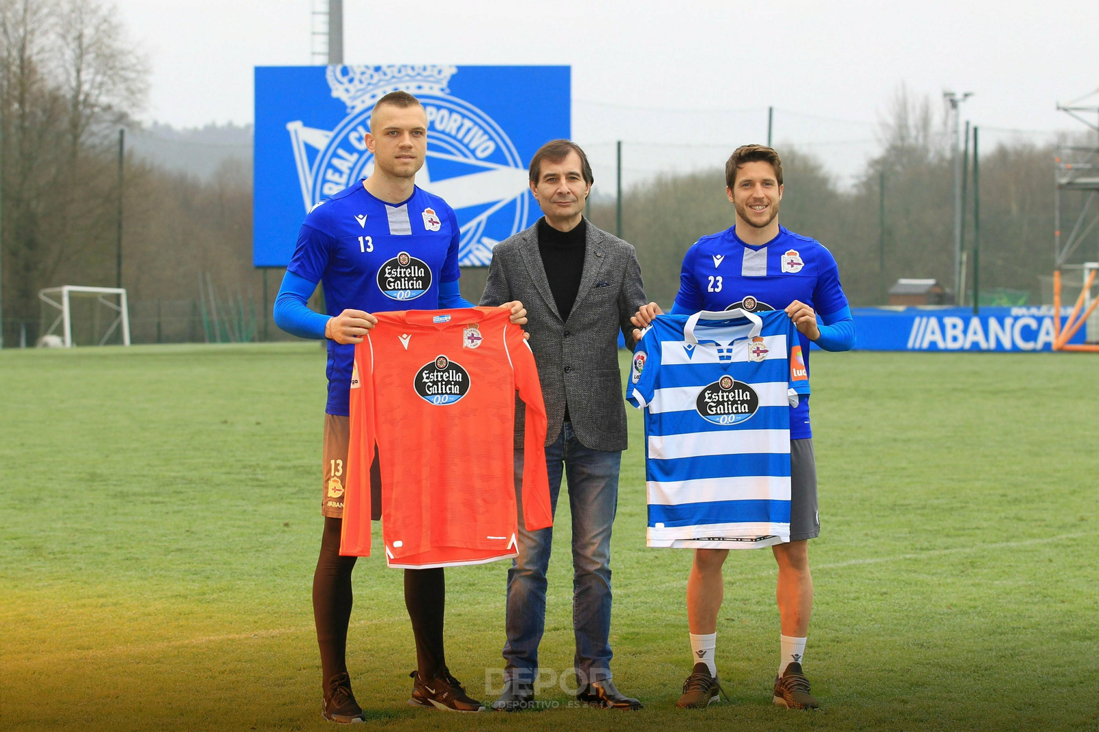 Jovanovic y Keko Gontán, junto a Richard Barral.