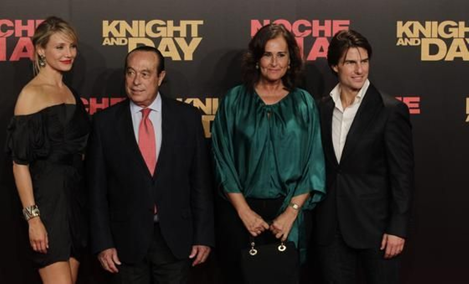Curro Romero y Carmen Tello, con los protagonistas de la película.

Foto: Antonio Pizarro