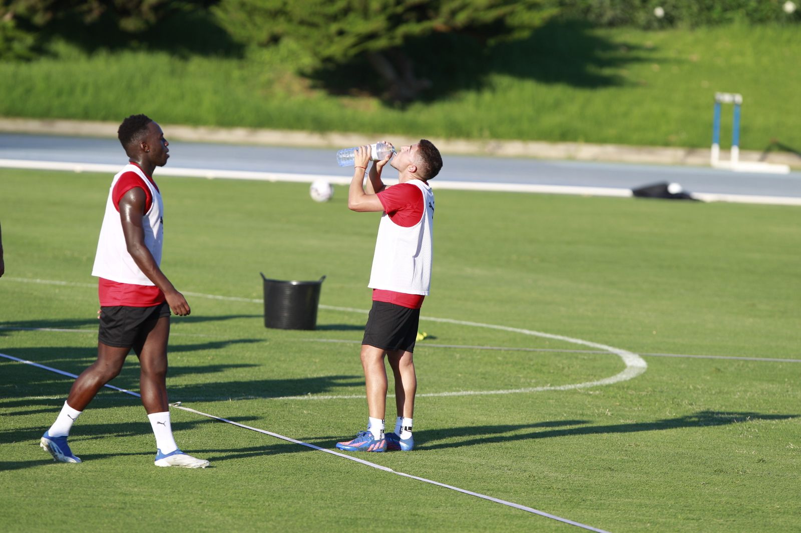 Imágenes del primer entramiento de la U.D. Almería en la Liga Santander, temporada 2022-2023