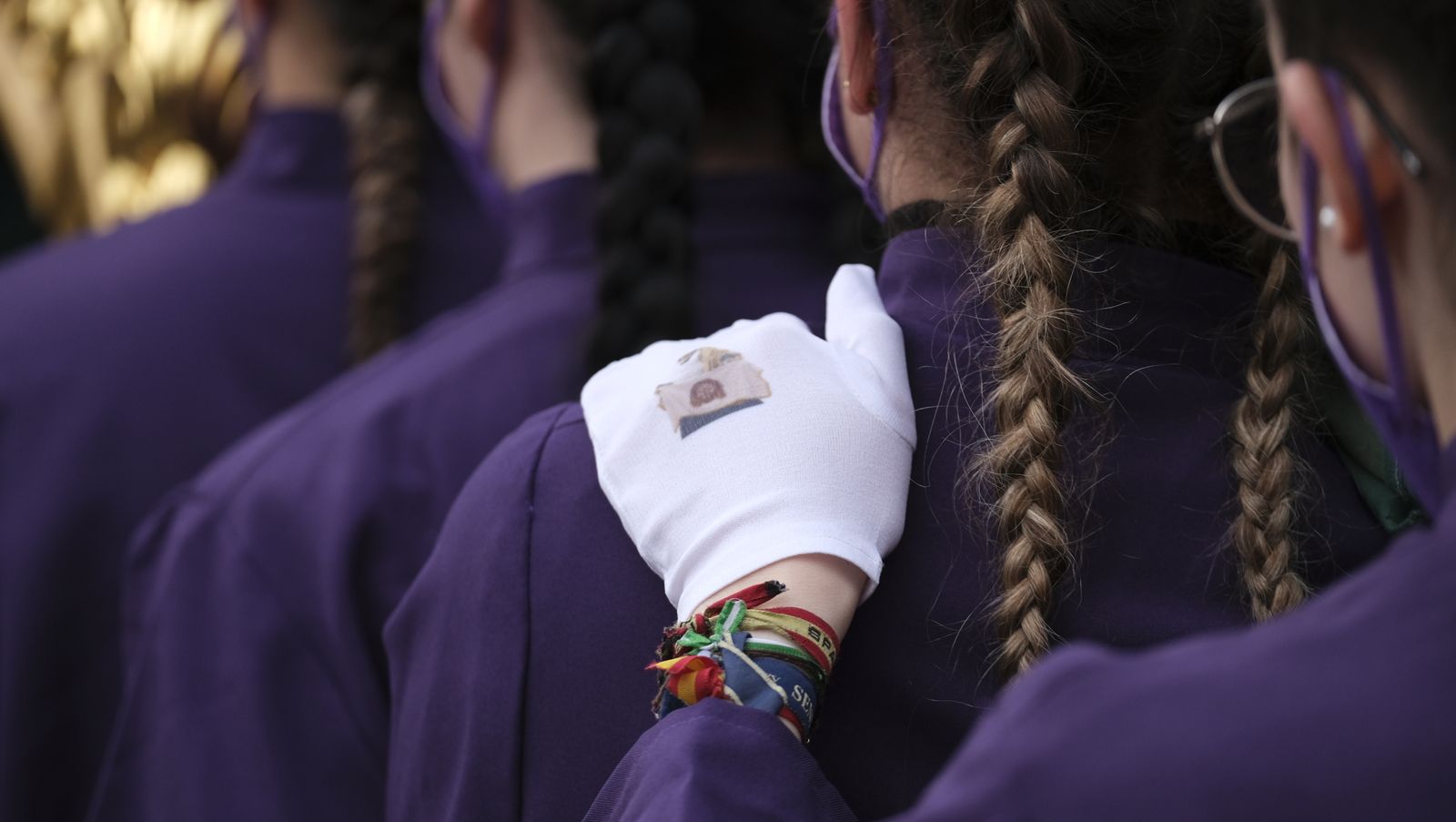 Procesión del Encuentro en Almería, en imágenes.