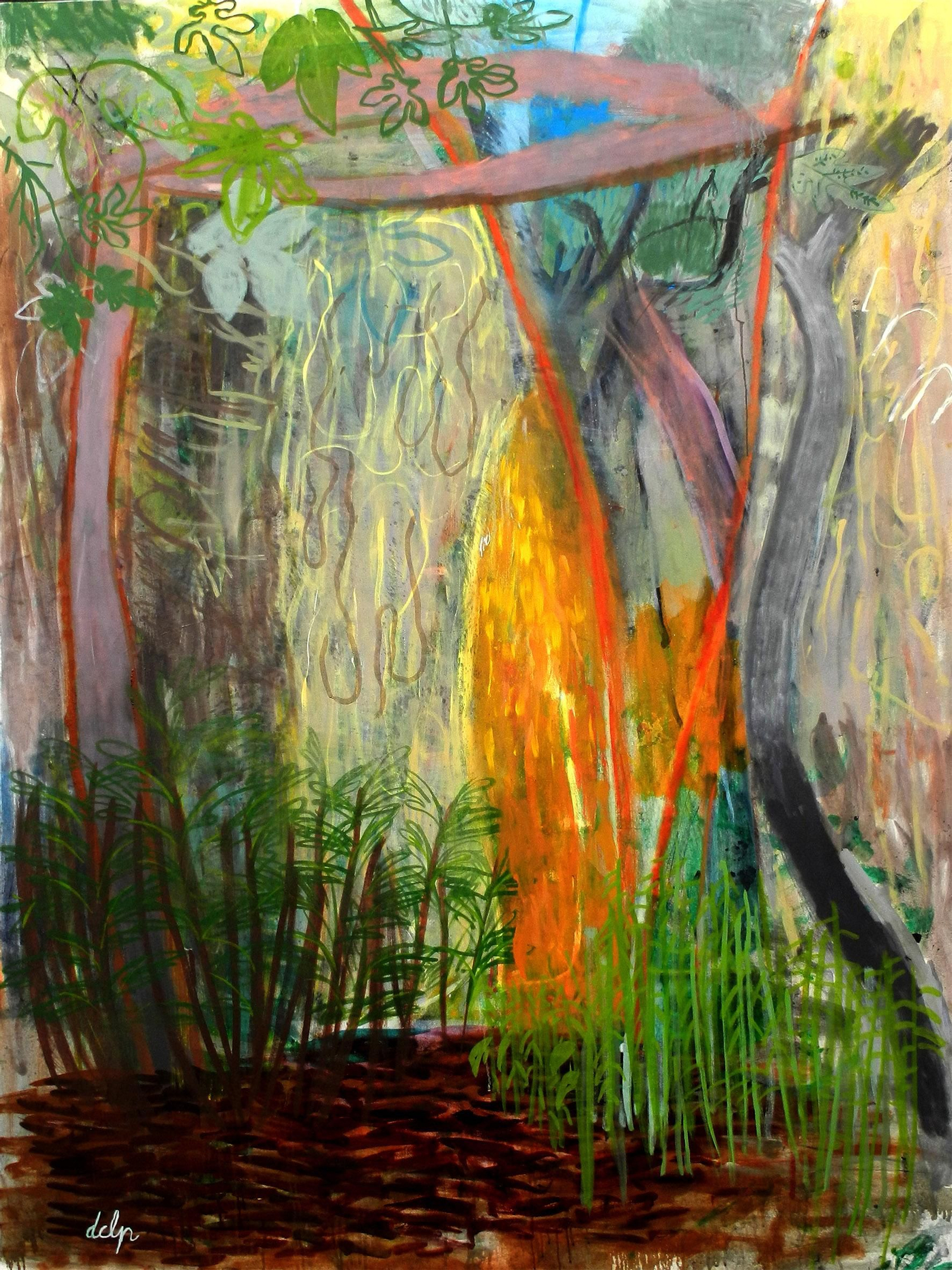 'Edén. La tentación del perpetuo ensayo', óleo sobre lienzo de López Panea.