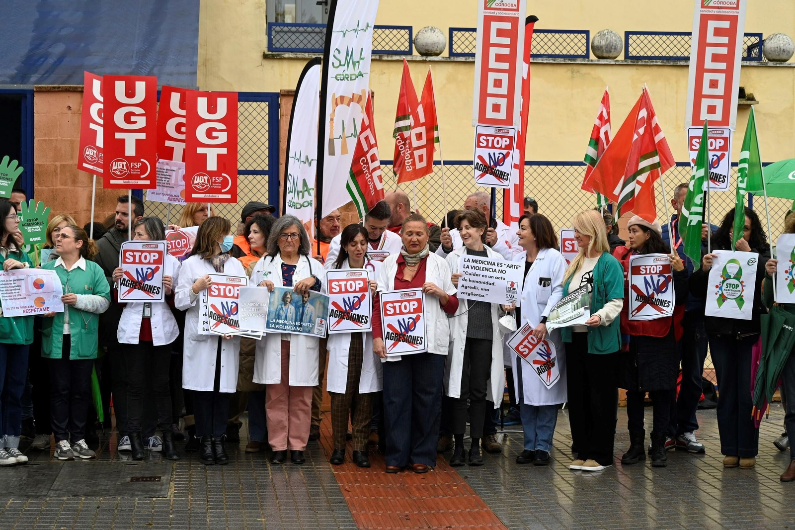 Concentración de médicos en el centro de salud de Azahara