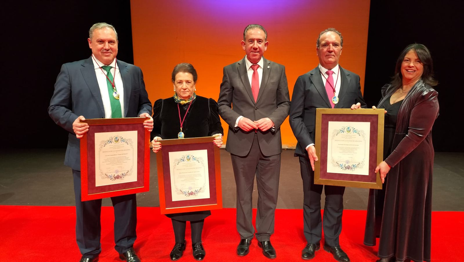 medallas de la ciudad de Aracena 2026 galardonados y alcalde