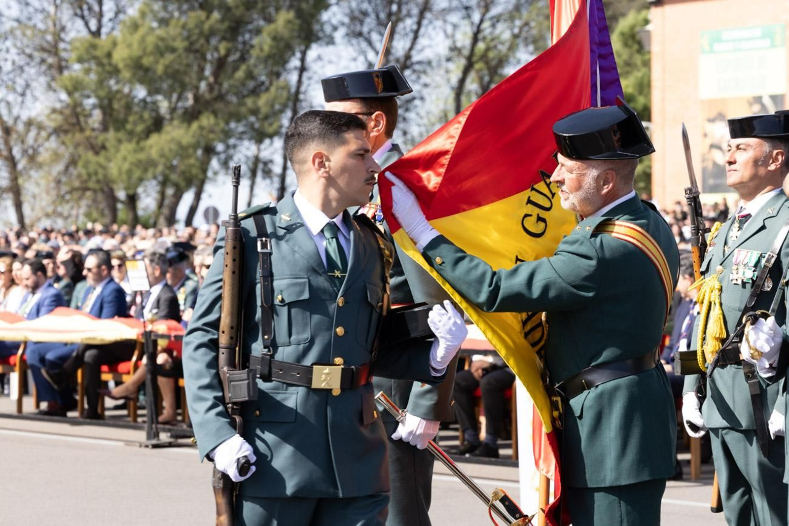 Acto de jura de bandera de la 130ª promoción de guardias civiles de la Academia de Baeza