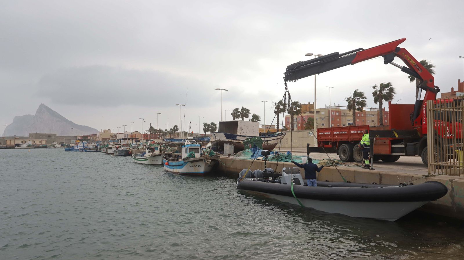 Fotos del temporal de levante en el Campo de Gibraltar