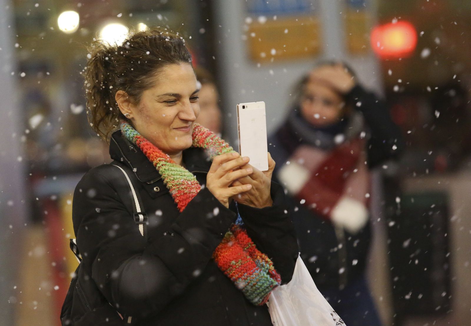 Blanca Navidad en la Plaza de las Flores