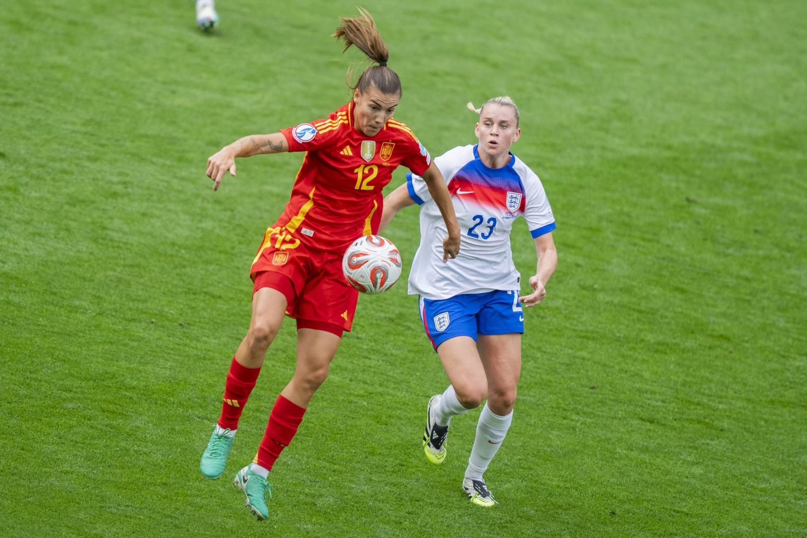 Las mejores imágenes de la final España - Inglaterra de la Eurocopa femenina