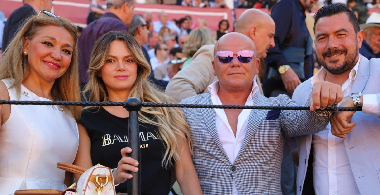 La bailaora Lalo Tejada, Victoria Adamo, Paco Nuchera y José Canijo