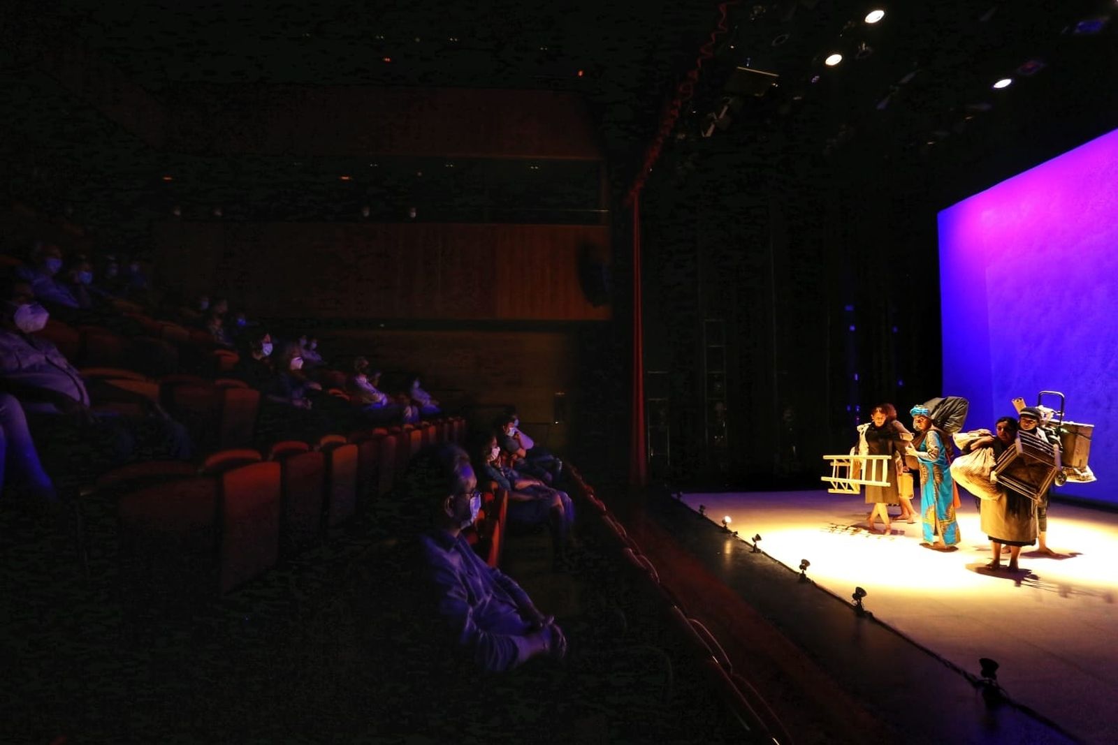 Función en el Teatro Echegaray, este miércoles.