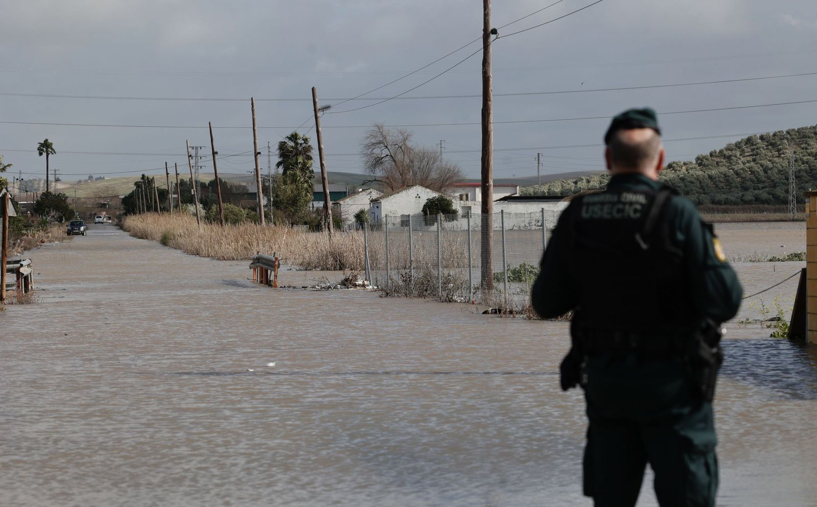 Las fotos de las inundaciones en el Palmar de Troya por la borrasca Leonardo