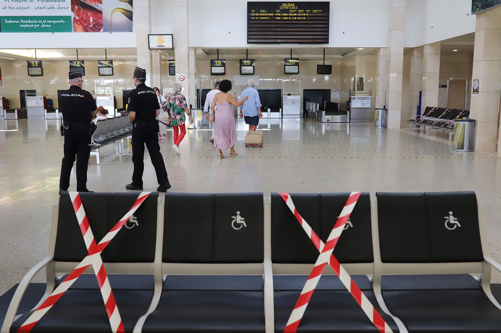 Llegada del primer vuelo de Ryanair desde Barcelona tras la pandemia