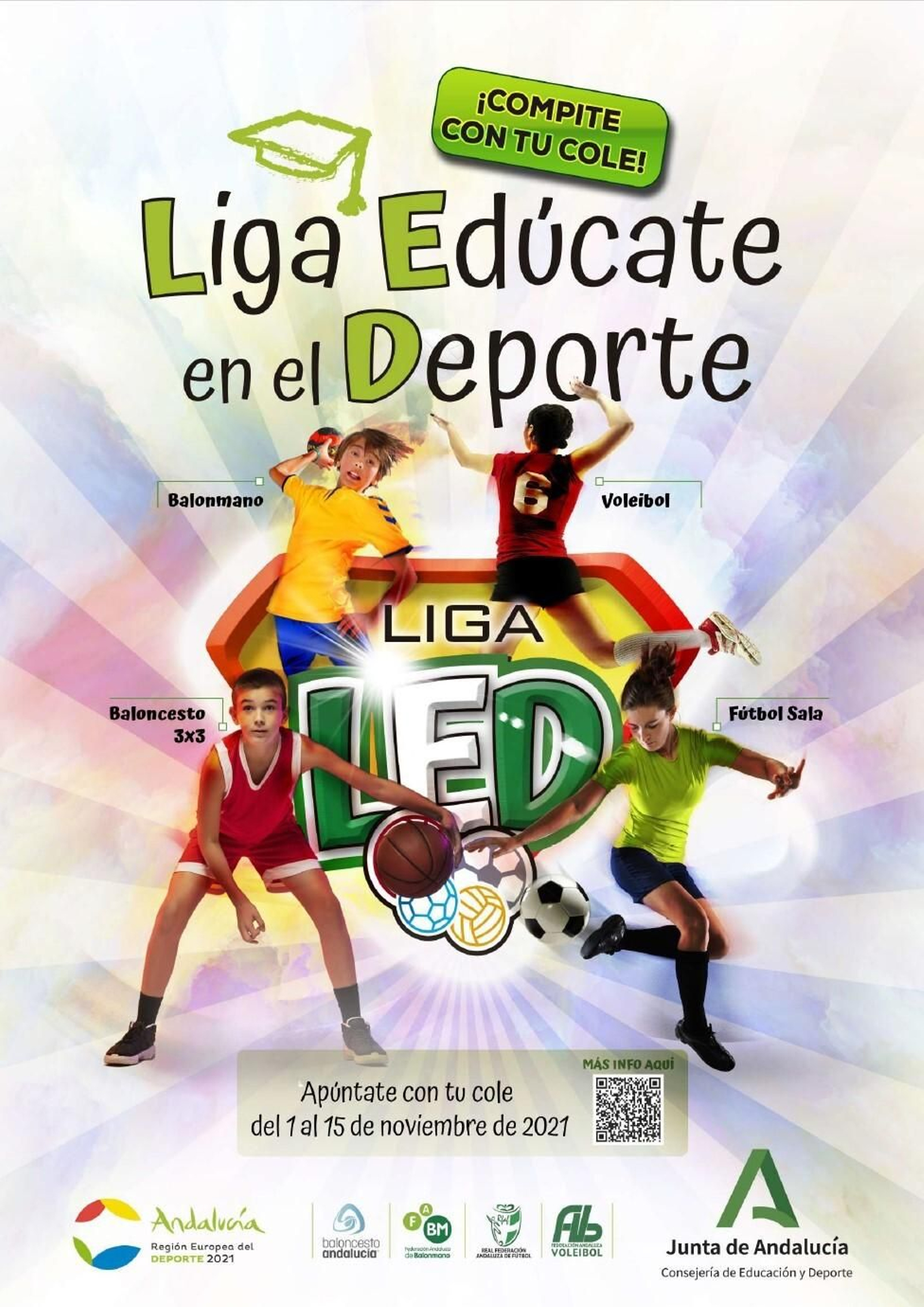 El cartel de la competición creado por la Junta de Andalucía.