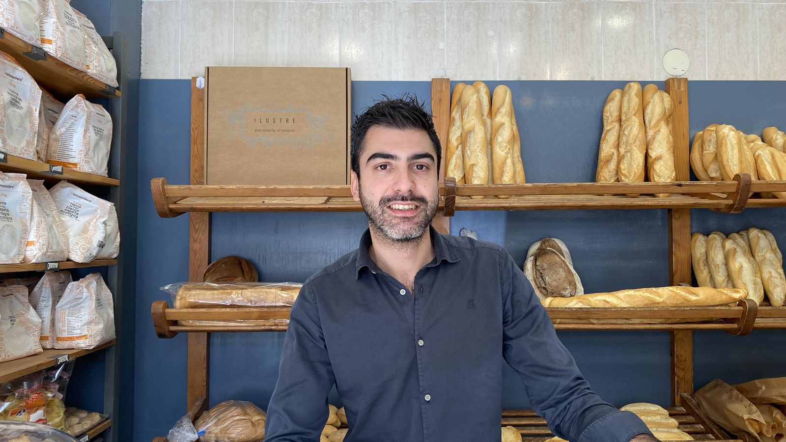 José Ignacio Navarro, encargado de la Panadería Ilustre.