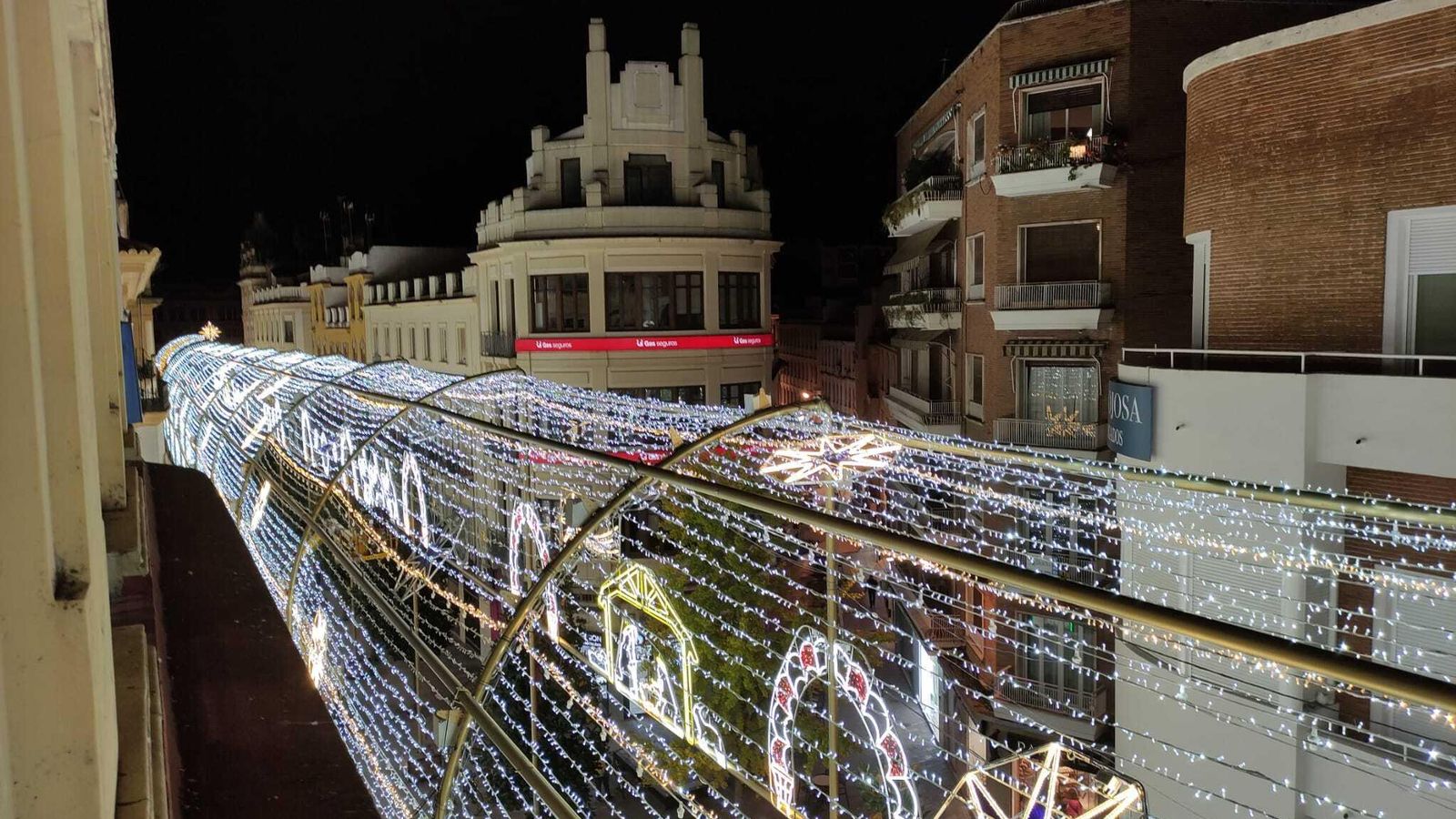 Así lucirá una de las zonas del alumbrado navideño de Cruz Conde.