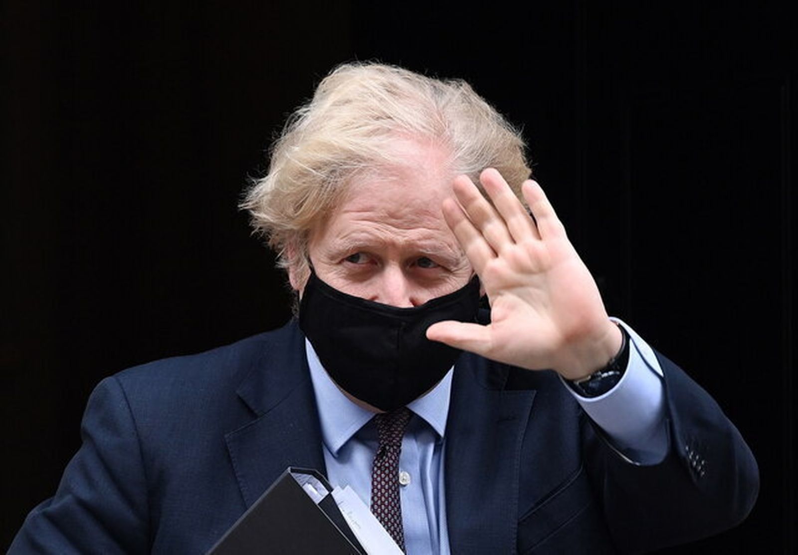 E primer ministro británico, Boris Johnson, ayer.