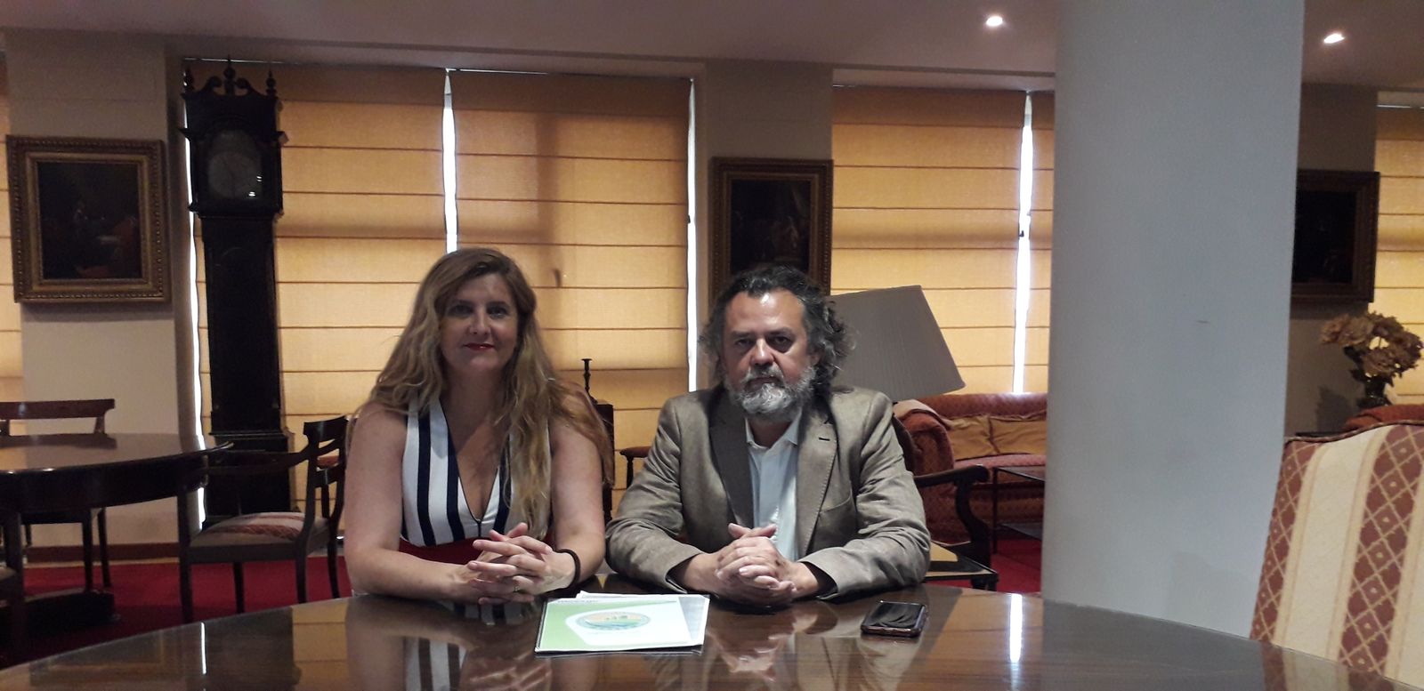 Los dos promotores gaditanos en la sede de Diario de Cádiz