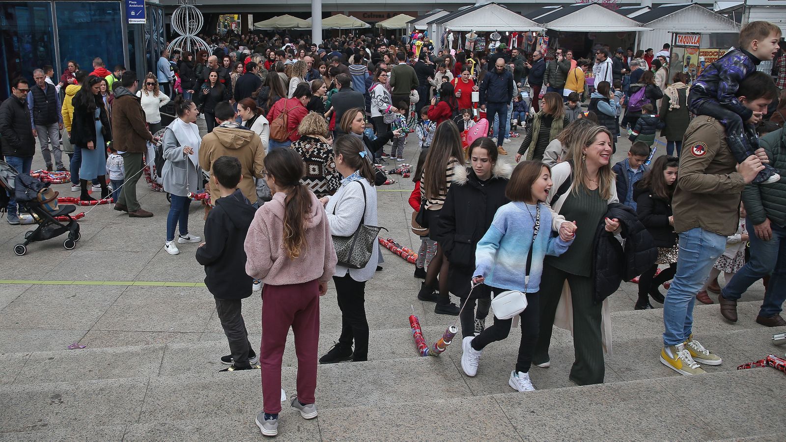 Fotos del arrastre de latas en Algeciras